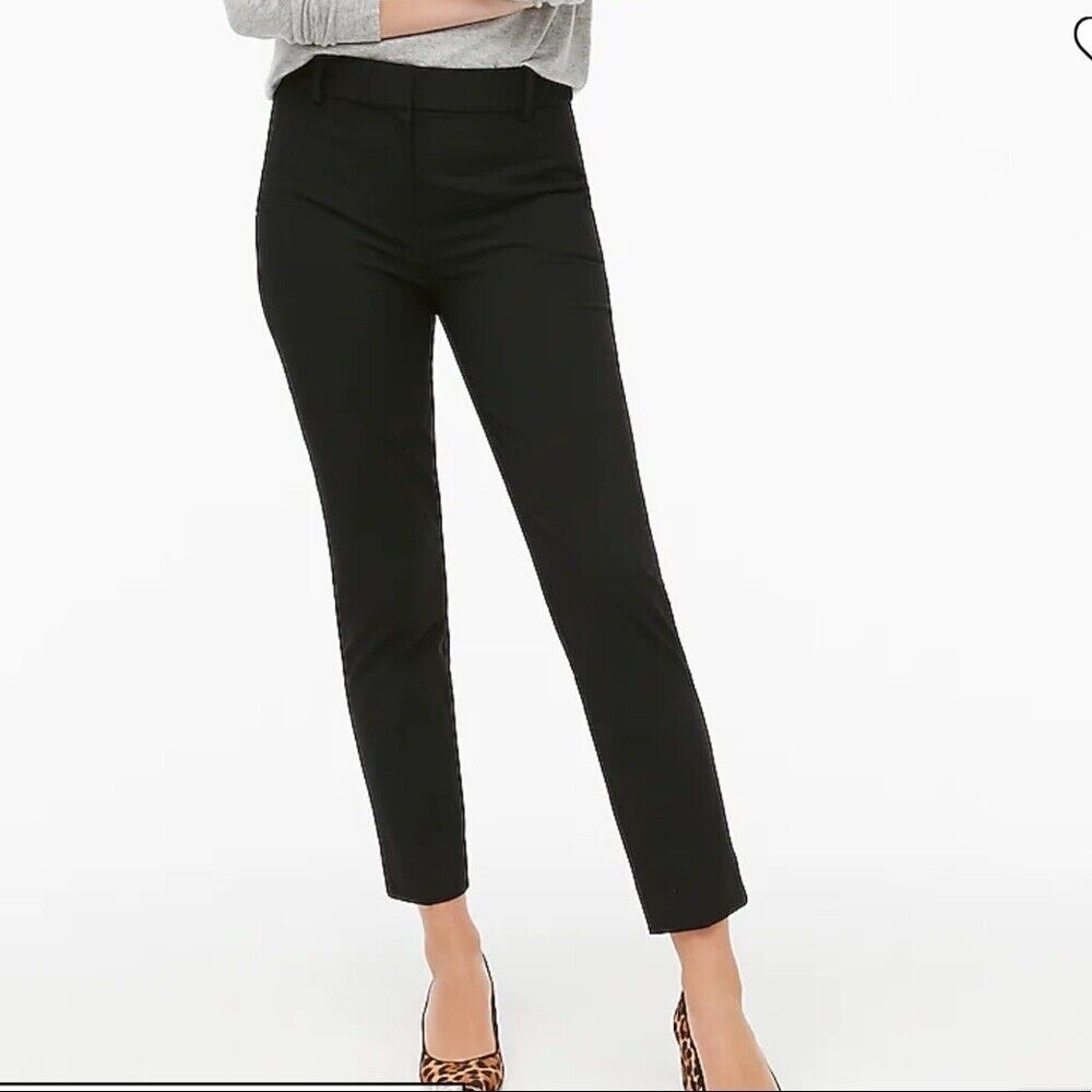 J. Crew Collection Ankle Zip Black Pants